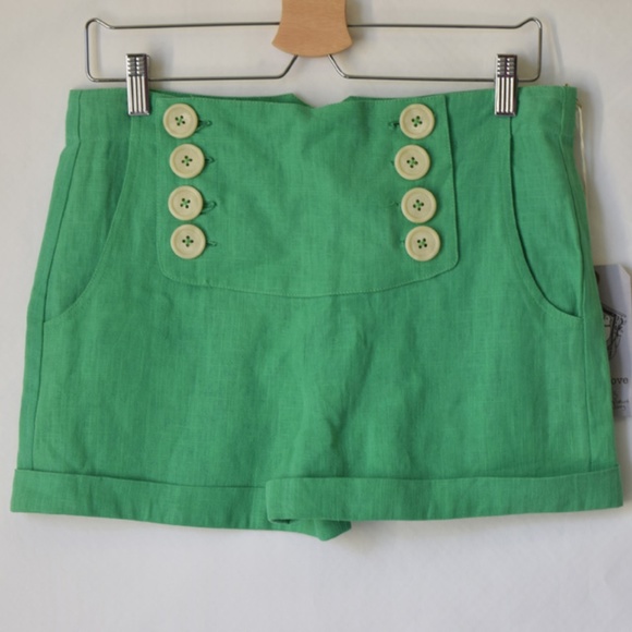 Modcloth Dresses & Skirts - NWT Knitted Dove Modcloth Linen Sailor Shorts